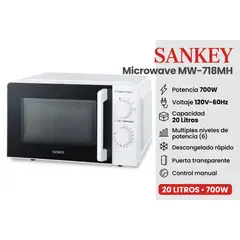 SANKEY - Microondas mw - 718mh - 20 litros 700W