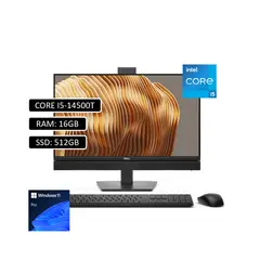 DELL - Todo en Uno Pro 24 AIO Intel Core i5 14500T 16Gb DDR5 512GB M.2 Pant 23.8" Windows 11 PRO