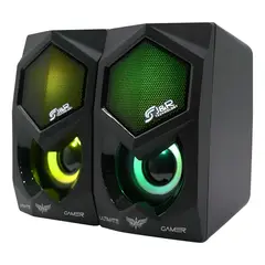 JYR TECHNOLOGY - Parlante Gamer JYR j5200 Portátil Retroiluminado USB 6W PC Negro