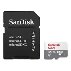 SANDISK - Memoria Micro Sd 128 Gb Clase 10 Con Adaptador
