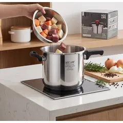 GENERICO - Olla de Presión Acero Inoxidable con Sistema de Seguridad