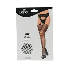 GENERICO - Media malla liguero negra talla única Lerot