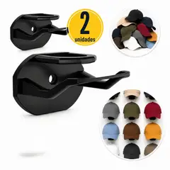 GENERICO - Ganchos Adhesivos para Gorras de Pared sin Taladro x2 Unidades