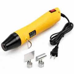 GENERICO - Pistola de Calor para Manualidades 350W con Soporte y 2 Boquillas