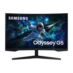 SAMSUNG - Monitor 32″ Odyssey G5 Curvo QHD Negro