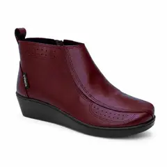 ROMULO - Bota Calzado Rómulo en Cuero para Mujer Rojo Ref. 6225
