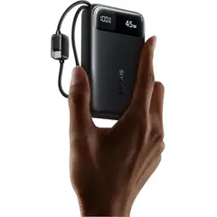 BASEUS - Power Bank 20.000 mAh 45W USB-C Bateria Portátil con cable integrado