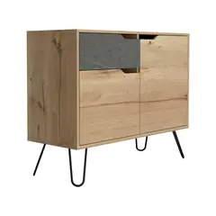 RTA MUEBLES - Centro de Entretenimiento de 99 x 81 x 39 cm, Mueble de Tv Moderno para Televisor de 43 Pulgadas,