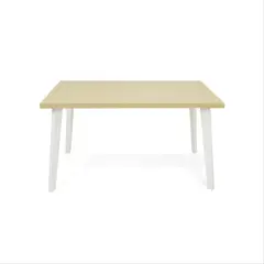 MICA - Mesa de Comedor de Exterior y Terraza Moderna 6 Puestos LINOU 138 x 80 x 76 cm