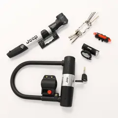 JEEP - Combo Accesorios Ciclismo Bomba Luces Herramientas Candado