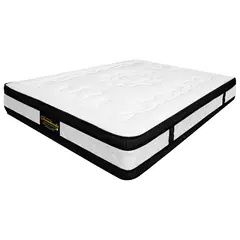 DORMILANDIA - Colchón King Firme Espumado con Doble Pillow Hibrido 200 x 200 cm - 0% Interés a 3 Cuotas Pagando con tu CMR Banco Falabella
