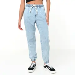 DENIMLAB - Jean Jogger Mujer Tiro medio