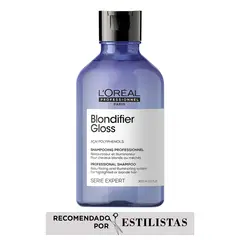 LOREAL PROFESSIONNEL - Shampoo LOréal Professionnel Blondifier gloss nutrición y cuidado del rubio 300ml