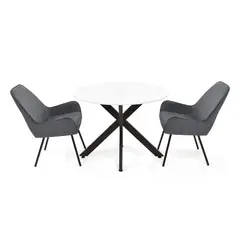 MICA - Juego de Comedor Lubena Nepal Denver 2 Puestos - Mueble