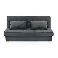 MICA - Sofá Cama Moderno en Tela Poliéster 3 Puestos con Baúl Charleston 185 x 90 x 90 cm