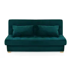 MICA - Sofá Cama Moderno en Tela Poliéster 3 Puestos con Baúl Charleston 185 x 90 x 90 cm