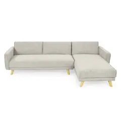 MICA - Sofá en L Moderno en Poliéster 4 Puestos Cambril 177.5 x 75.5 x 90 cm