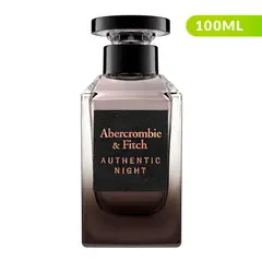 ABERCROMBIE & FITCH - Perfume Hombre Abercrombie Authentic Night Men 100 ml Eau de Toilette