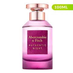 ABERCROMBIE & FITCH - Perfume Mujer Abercrombie Authentic Night Women 100 ml Eau de Parfum