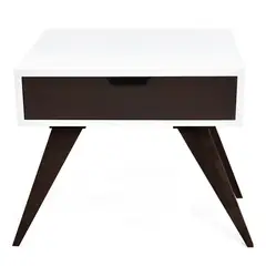 MICA - Mesa de Noche Moderna con 1 Cajón 45 x 50 x 40 cm