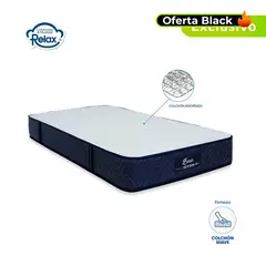 COLCHONES RELAX - Colchón Sencillo Firmeza Suave Ortopédico Resortado Basic 100 x 190 cm