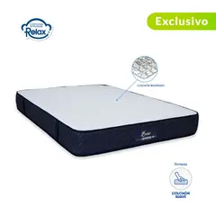 COLCHONES RELAX - Colchón Doble Firmeza Suave Ortopédico Resortado Basic 140 x 190 cm - 0% Interés a 3 Cuotas Pagando con tu CMR Banco Falabella