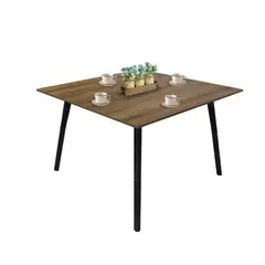 DKO DESIGN - Mesa de Comedor Moderna para 4 Pesonas en Melamina Cuadrada
