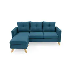 MICA - Sofá en L Parnell Intercambiable Poliéster - Mueble - Mueble
