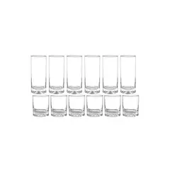 BASEMENT HOME - Set de Vasos Vidrio 12 Piezas 15 - 11.5 Oz