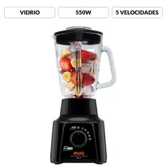 IMUSA - Licuadora PowerMix Plus 5 Velocidades 550 W
