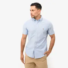 POLO RALPH LAUREN - Camisa Hombre Manga corta de Algodón Custom Fit