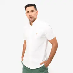 POLO RALPH LAUREN - Camisa Hombre Manga corta de Algodón Custom Fit