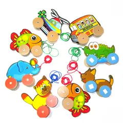 ANDRETOYS SAS - Juego de Mesa Animales de Arrastre Pequeños
