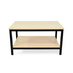 MICA - Mesa de Centro Moderna Rectangular en Aglomerado MDF Baviera 81 x 44 x 52 cm - Mueble