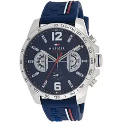 TOMMY HILFIGER - Reloj para Hombre 1791476 . Reloj Análogo Silicona Azul