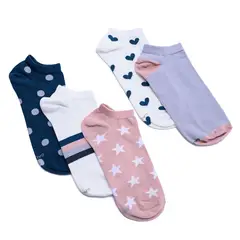 GALAX - Medias para Mujer Tobilleras Pack de 5