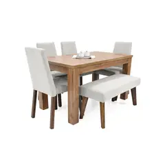 HOGAR VENECIA - Juego de comedor Morelia Valencia 6 puestos - Mueble