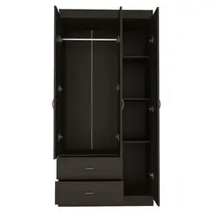 RTA MUEBLES - Closet Moderno en Melamina 3 Puertas 2 Cajones 180 x 90 x 47 cm RTA Design - Mueble