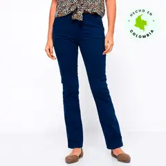 NEWPORT - Pantalón Wide Leg Mujer Tiro medio