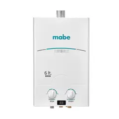 MABE - Calentador de Tiro Forzado 6L Blanco CMD6TFBC
