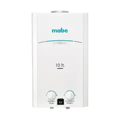 MABE - Calentador de Tiro Natural 10L Blanco CMP10TNBC