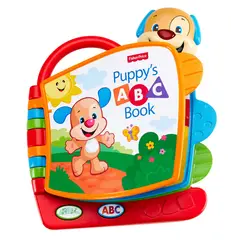 FISHER PRICE - Juguete de bebé Ríe y Aprende Libro ABC de Perrito