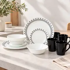 CORELLE - Vajilla Corelle: Vitrelle City Block 4 puestos 16 piezas
