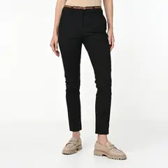 BASEMENT - Pantalón Skinny para Mujer Tiro medio de Algodón