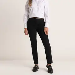 APOLOGY - Pantalón Slim Mujer Tiro medio Estampado