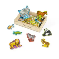 MELISSA & DOUG - Juguete de Bebé Animales Magnéticos Madera