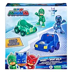 PJ MASKS - Figura de Acción Pilotos Al Combate Gekko & Night Ninja
