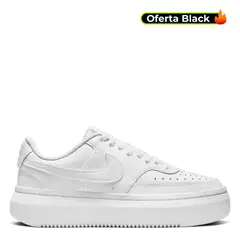 NIKE - Tenis Mujer Moda Court Vision Alta Blancos