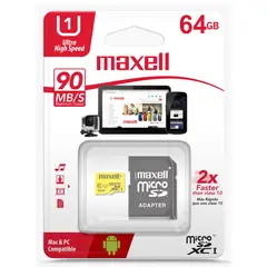 MAXELL - Memoria Micro SD 64GB