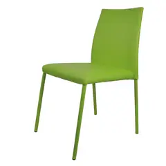 MICA - Silla de Comedor Moderna en Cuerina Verde (Incluye 1 Silla)